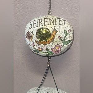 “SERENITY” Snail Stone Wind Chimes